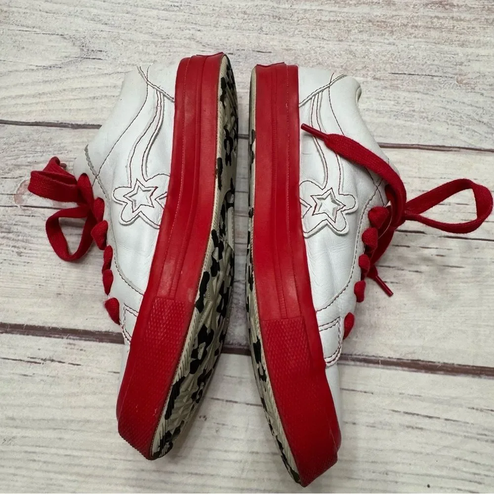 Converse One Star Ox Golf le Fleur Color Block Pack Red White Size 6.5 - Picture 3 of 7